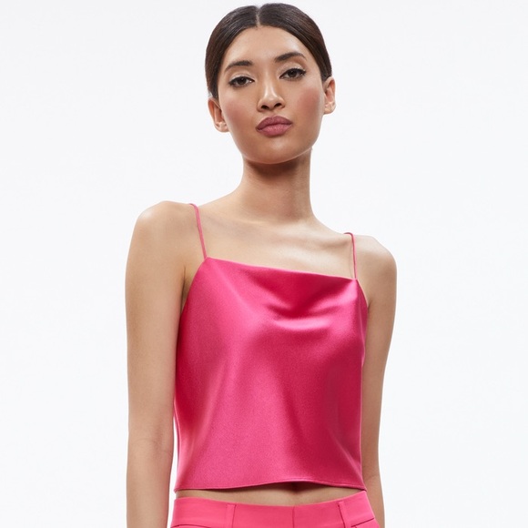 Alice + Olivia Tops - 🩷Alice + Olivia silk cami in French Rose. size s. new with tags.